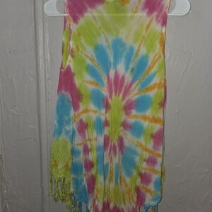 Tie-Dye Sleeveless Blouse
